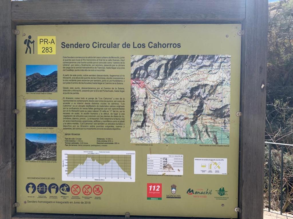 Apartamento Penas Blancas, Junto A Ruta De Los Cahorros, Monachil. Exteriör bild